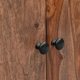 Miles 63" Live Edge Top Media Cabinet in Brownstone from Home Trends & Design - Luna Furniture