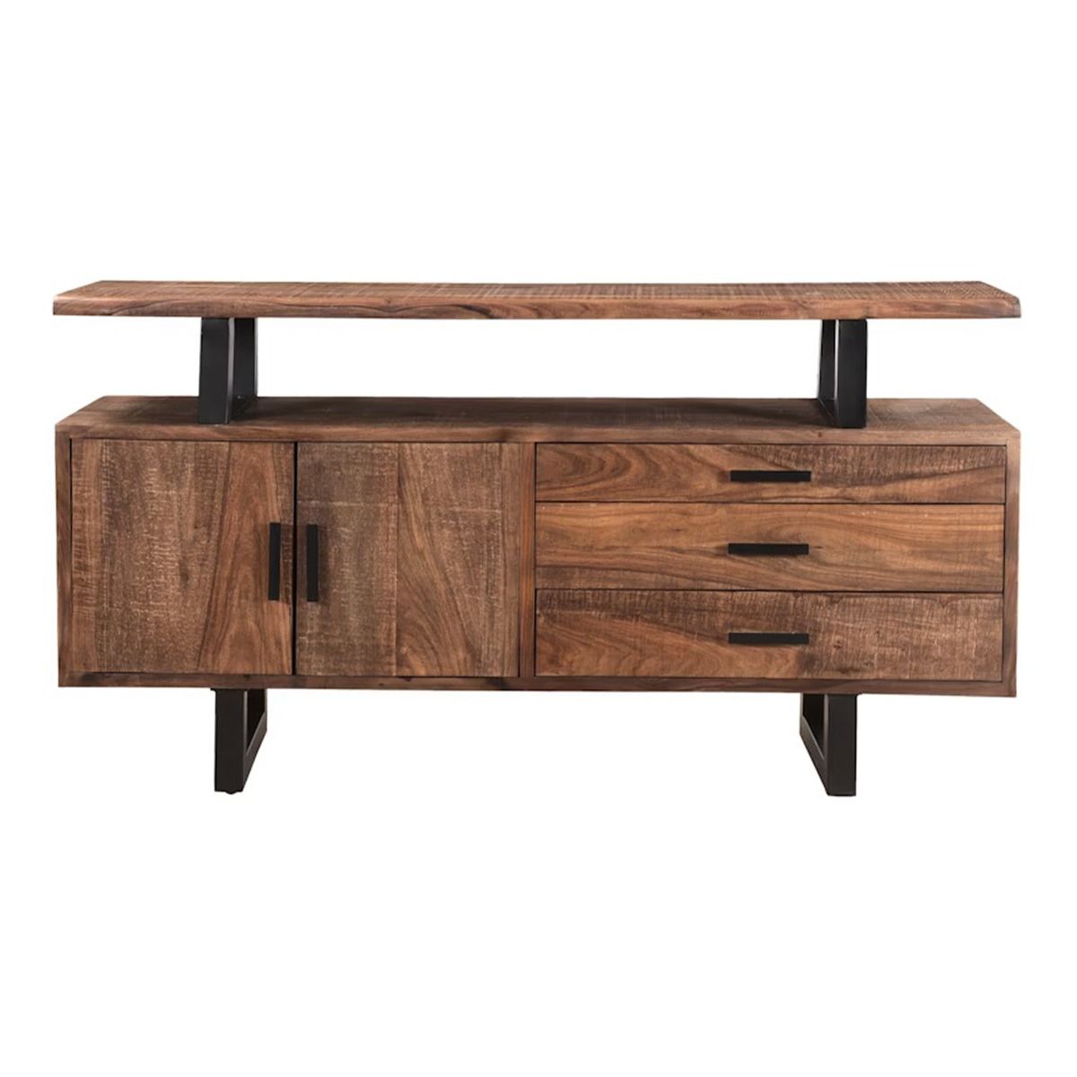 Miles 63" Live Edge Top Sideboard in Brownstone from Home Trends & Design - Luna Furniture