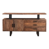 Miles 63" Live Edge Top Sideboard in Brownstone from Home Trends & Design - Luna Furniture