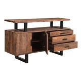 Miles 63" Live Edge Top Sideboard in Brownstone from Home Trends & Design - Luna Furniture