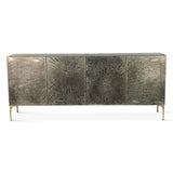 Mojave 83" Four Door Buffet in Desert Patina with Brass Base from Home Trends & Design - Luna Furniture