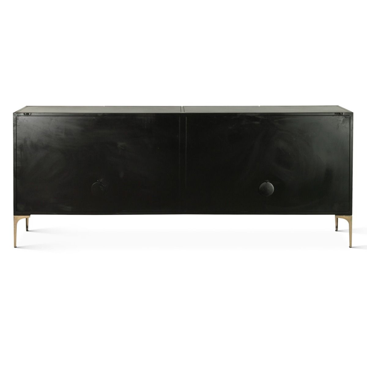 Mojave 83" Four Door Buffet in Desert Patina with Brass Base from Home Trends & Design - Luna Furniture