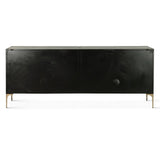 Mojave 83" Four Door Buffet in Desert Patina with Brass Base from Home Trends & Design - Luna Furniture