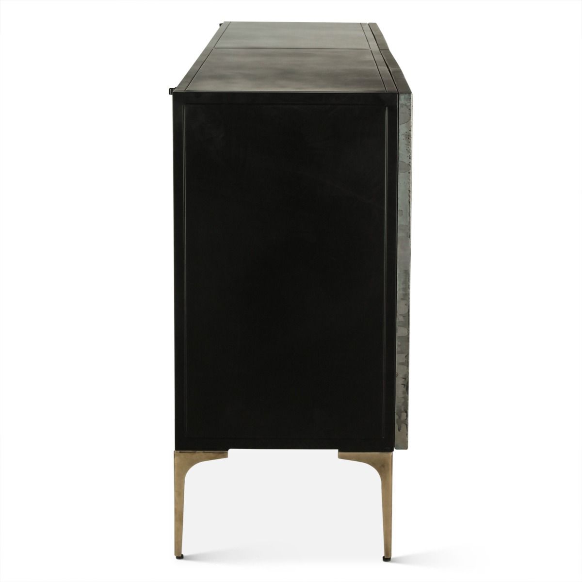 Mojave 83" Four Door Buffet in Desert Patina with Brass Base from Home Trends & Design - Luna Furniture