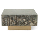 Mojave 35" Coffee Table in Desert Patina with Brass Base from Home Trends & Design - Luna Furniture