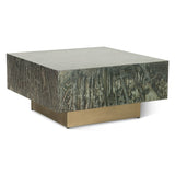Mojave 35" Coffee Table in Desert Patina with Brass Base from Home Trends & Design - Luna Furniture