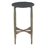 Mojave 13" Nesting Side Table with Black Marble, Set of 2 from Home Trends & Design - Luna Furniture