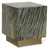 Mojave 20" Side Table in Desert Patina with Brass Base from Home Trends & Design - Luna Furniture