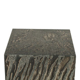 Mojave 20" Side Table in Desert Patina with Brass Base from Home Trends & Design - Luna Furniture