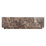 Nile 50" Coffee Table in Dark Emperador Marble from Home Trends & Design - Luna Furniture