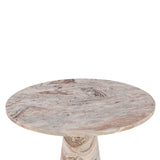 Nile 48" Round Dining Table in Brown Toronto Marble from Home Trends & Design - Luna Furniture