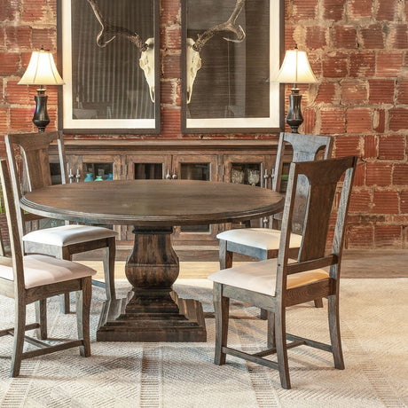 Nimes 18" Upholstered Dining Chair in Weathered Mango, Set of 2 from Home Trends & Design - Luna Furniture
