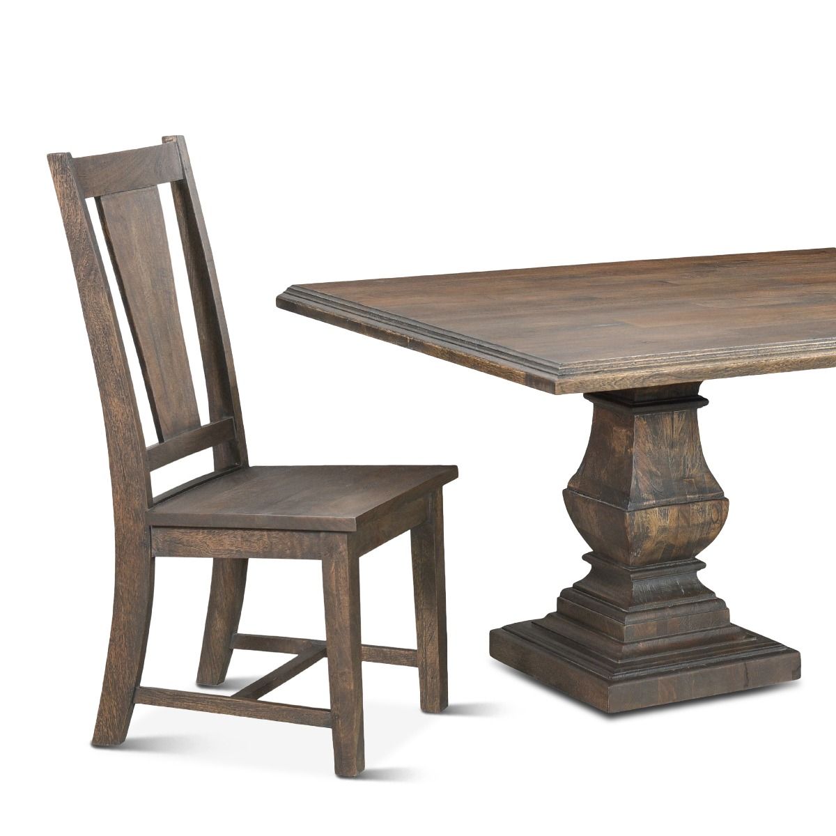 Nimes 98" Dining Table in Weathered Mango from Home Trends & Design - Luna Furniture