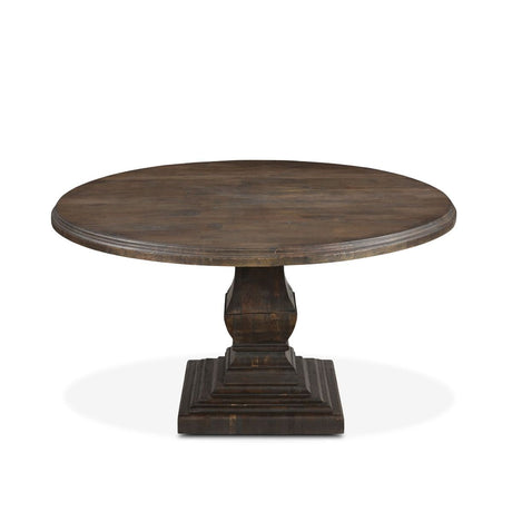 Nimes 48" Round Dining Table in Weathered Mango from Home Trends & Design - Luna Furniture