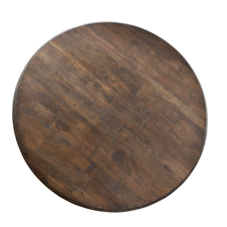 Nimes 48" Round Dining Table in Weathered Mango from Home Trends & Design - Luna Furniture