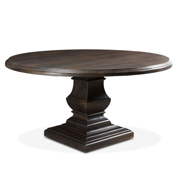 Nimes 60" Round Dining Table in Vintage Brown