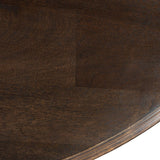 Nimes 72" Round Dining Table in Vintage Brown from Home Trends & Design - Luna Furniture
