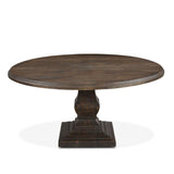 Nimes 60" Round Dining Table in Weathered Mango from Home Trends & Design - Luna Furniture