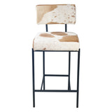 Nola 18" Counter Chair in Brown Hair on Hide from Home Trends & Design - Luna Furniture