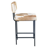 Nola 18" Counter Chair in Brown Hair on Hide from Home Trends & Design - Luna Furniture