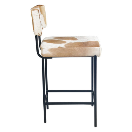 Nola 18" Counter Chair in Brown Hair on Hide from Home Trends & Design - Luna Furniture