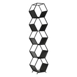 Navarre 72" Metal Octagonal Bookshelf from Home Trends & Design - Luna Furniture