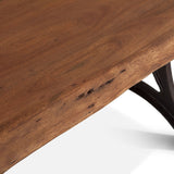 Organic Forge 106" Dining Table in Raw Walnut from Home Trends & Design - Luna Furniture