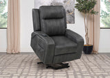 Foley Gray Upholstered Power Lift Recliner Chair from Coaster - Luna Furniture