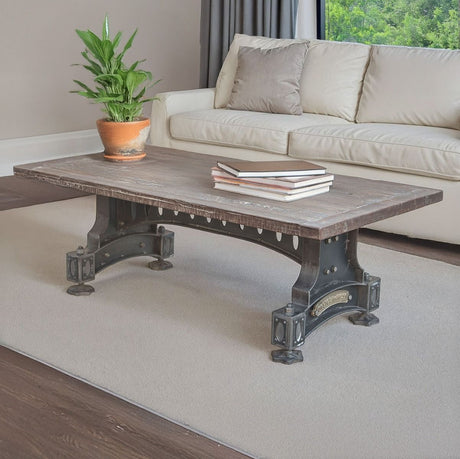Old Mill 53" Coffee Table in Reclaimed Wood from Home Trends & Design - Luna Furniture