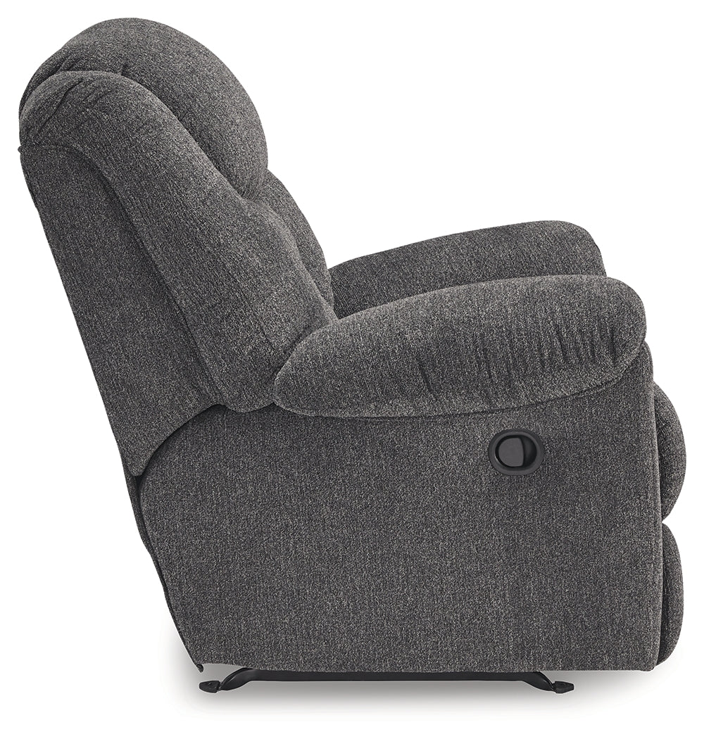 Foreside Charcoal Recliner from Ashley - Luna Furniture