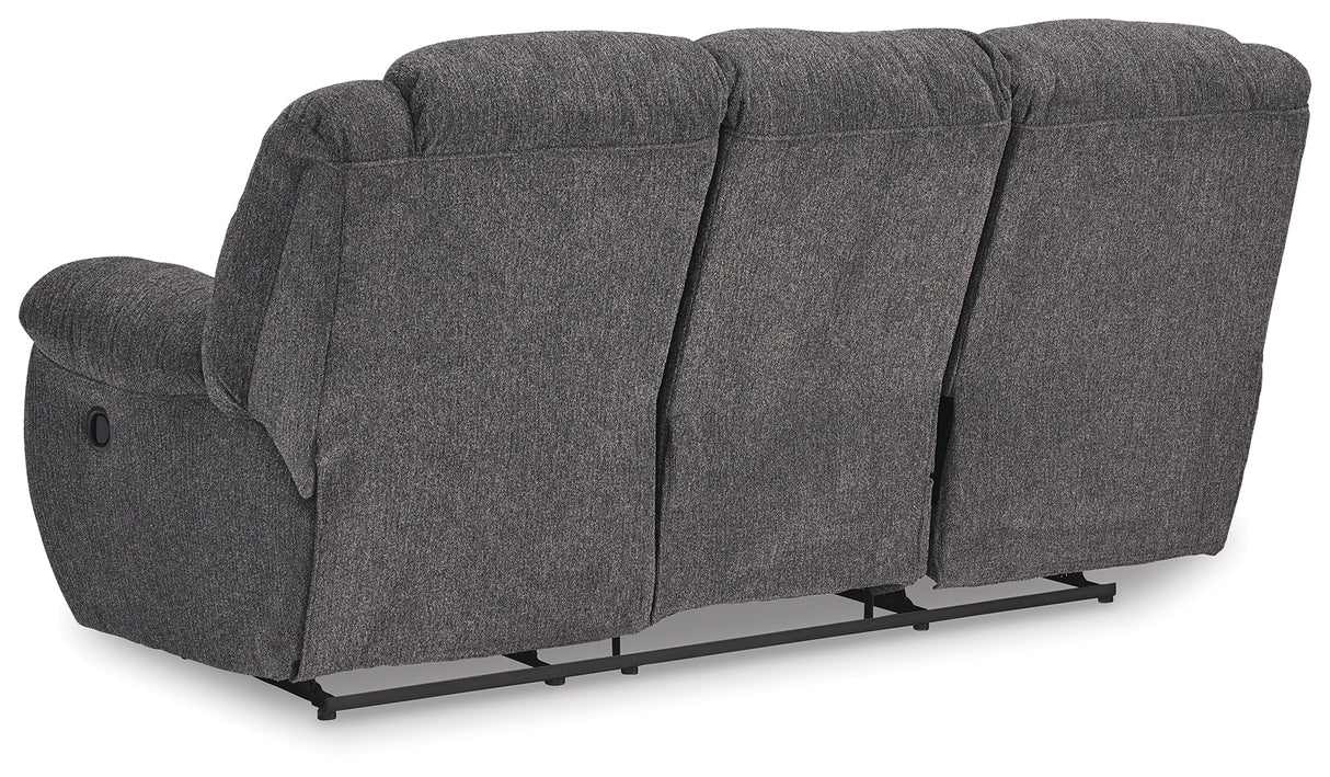 Foreside Charcoal Reclining Sofa from Ashley - Luna Furniture
