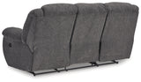 Foreside Charcoal Reclining Sofa from Ashley - Luna Furniture