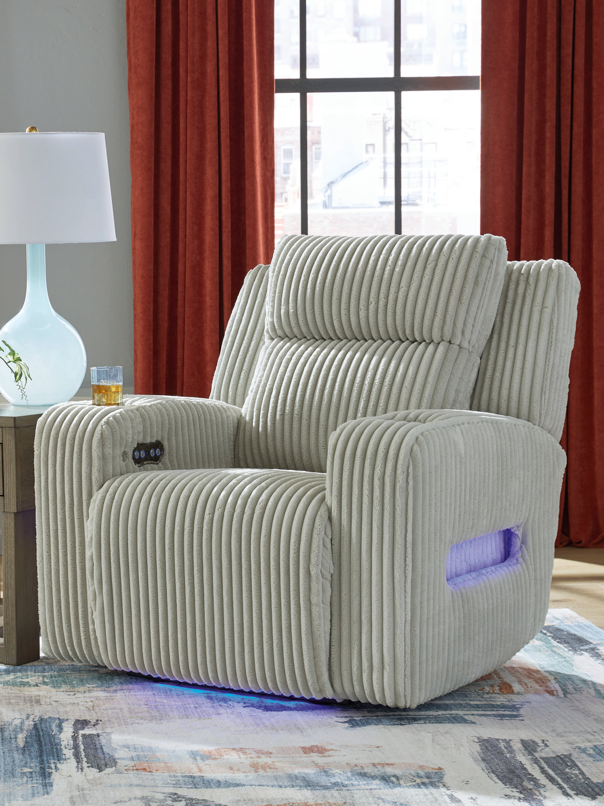 Forest Lake Alloy Power Recliner from Ashley - Luna Furniture