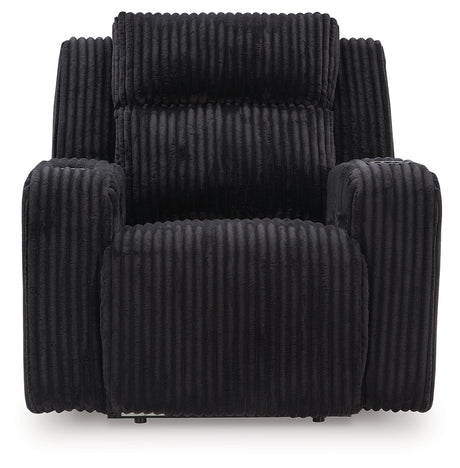 Forest Lake Black Power Recliner from Ashley - Luna Furniture