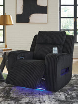 Forest Lake Black Power Recliner from Ashley - Luna Furniture