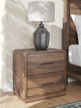 Fortlorn King Panel Bed and 2 Nightstands from Ashley - Luna Furniture