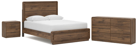 Fortlorn Queen Panel Bed, Dresser and Nightstand from Ashley - Luna Furniture
