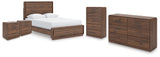 Fortlorn Queen Panel Bed, Dresser, Chest and 2 Nightstands from Ashley - Luna Furniture