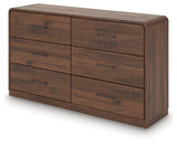 Fortlorn Queen Panel Bed, Dresser, Chest and 2 Nightstands from Ashley - Luna Furniture
