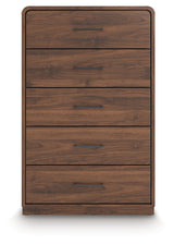 Fortlorn Walnut Brown Chest of Drawers from Ashley - Luna Furniture
