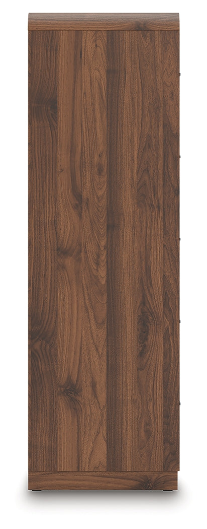 Fortlorn Walnut Brown Chest of Drawers from Ashley - Luna Furniture