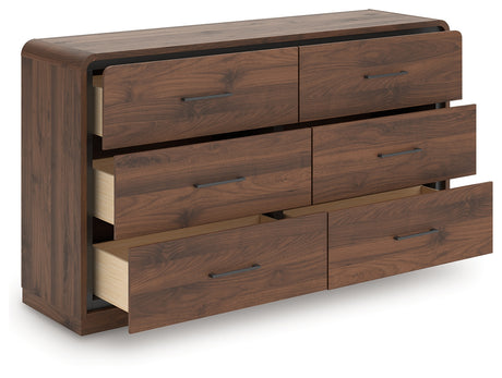 Fortlorn Walnut Brown Dresser from Ashley - Luna Furniture
