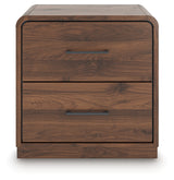 Fortlorn Walnut Brown Nightstand from Ashley - Luna Furniture