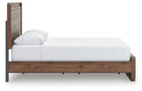 Fortlorn Walnut Brown Queen Panel Bed from Ashley - Luna Furniture