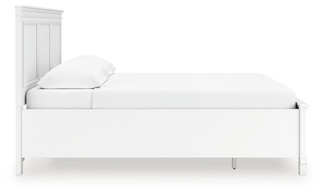 Fortman California King Panel Storage Bed with Dresser in White from Ashley - Luna Furniture