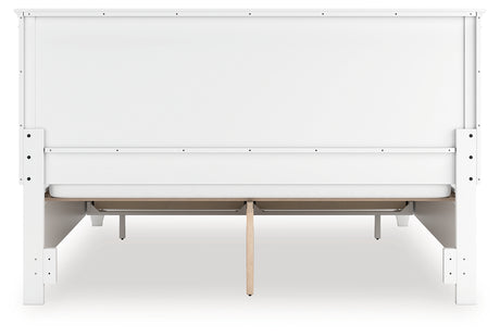 Fortman California King Panel Storage Bed with Dresser in White from Ashley - Luna Furniture