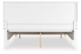 Fortman California King Panel Storage Bed with Mirrored Dresser in White from Ashley - Luna Furniture