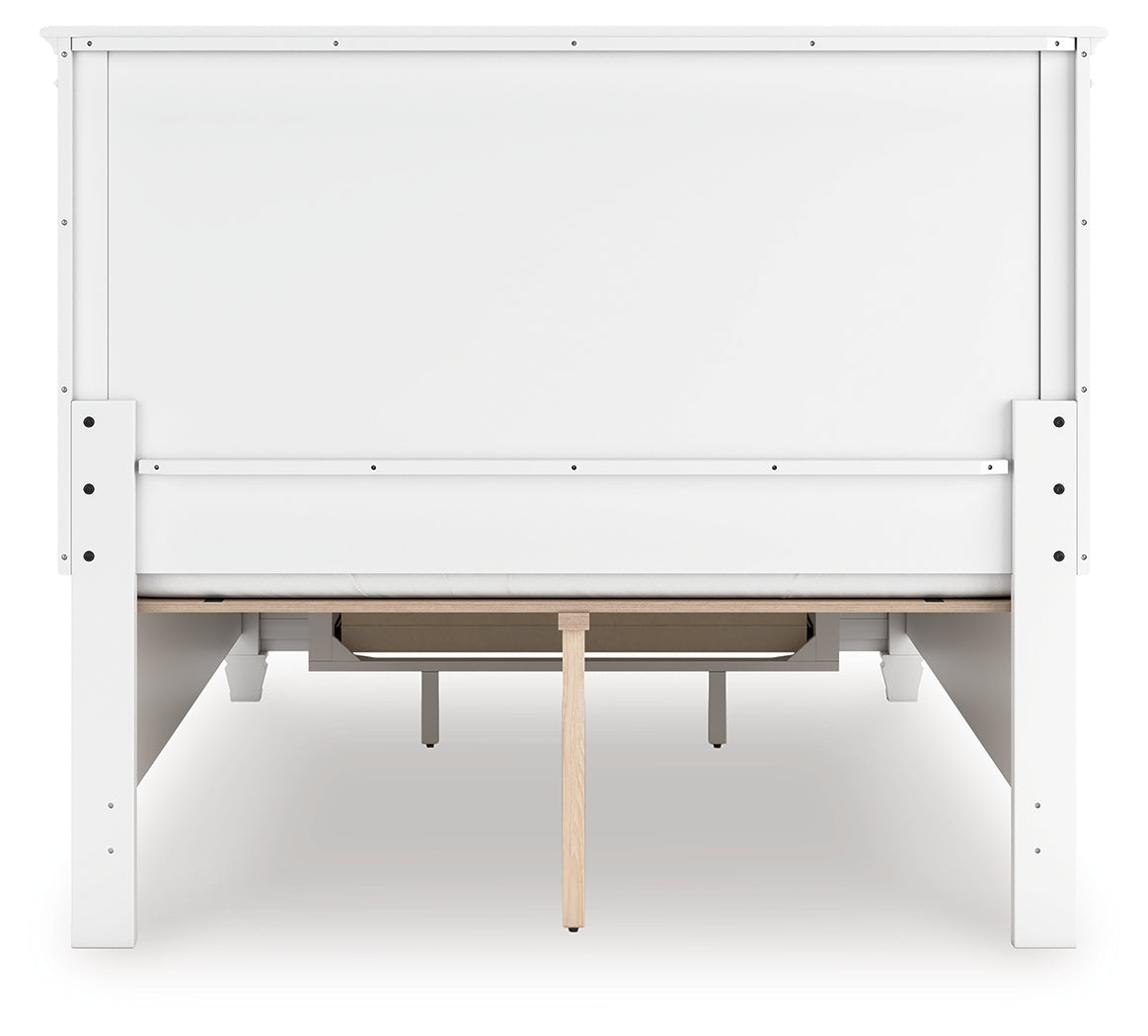 Fortman Full Panel Storage Bed with Dresser and Nightstand in White from Ashley - Luna Furniture