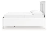 Fortman Full Panel Storage Bed with Mirrored Dresser in White from Ashley - Luna Furniture