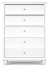 Fortman Twin Panel Storage Bed with Dresser and Chest in White from Ashley Furniture - Luna Furniture